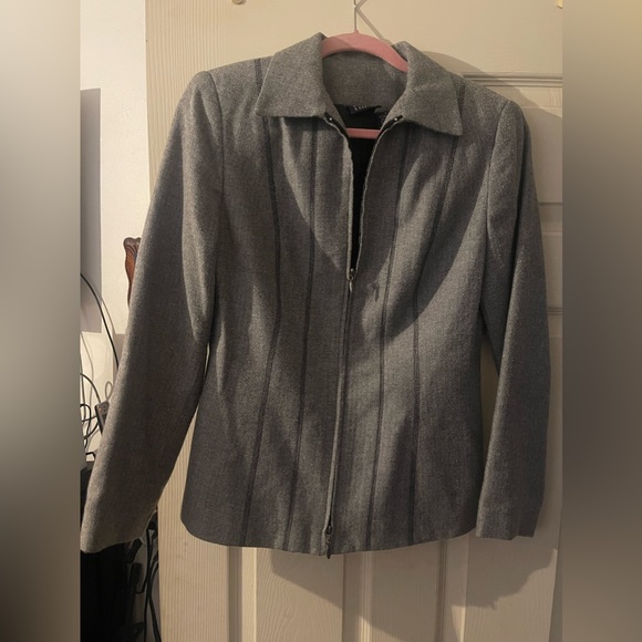 Jupe Tailleur Noir Et Gris Hillard & Hanson - Taille 8/10 - Style Professionnel